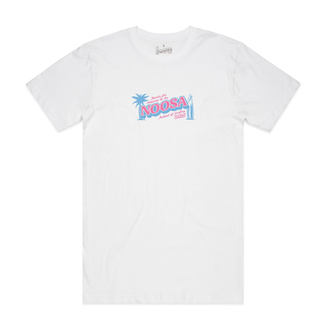 NOOSA TEE - WHITE/BLUE