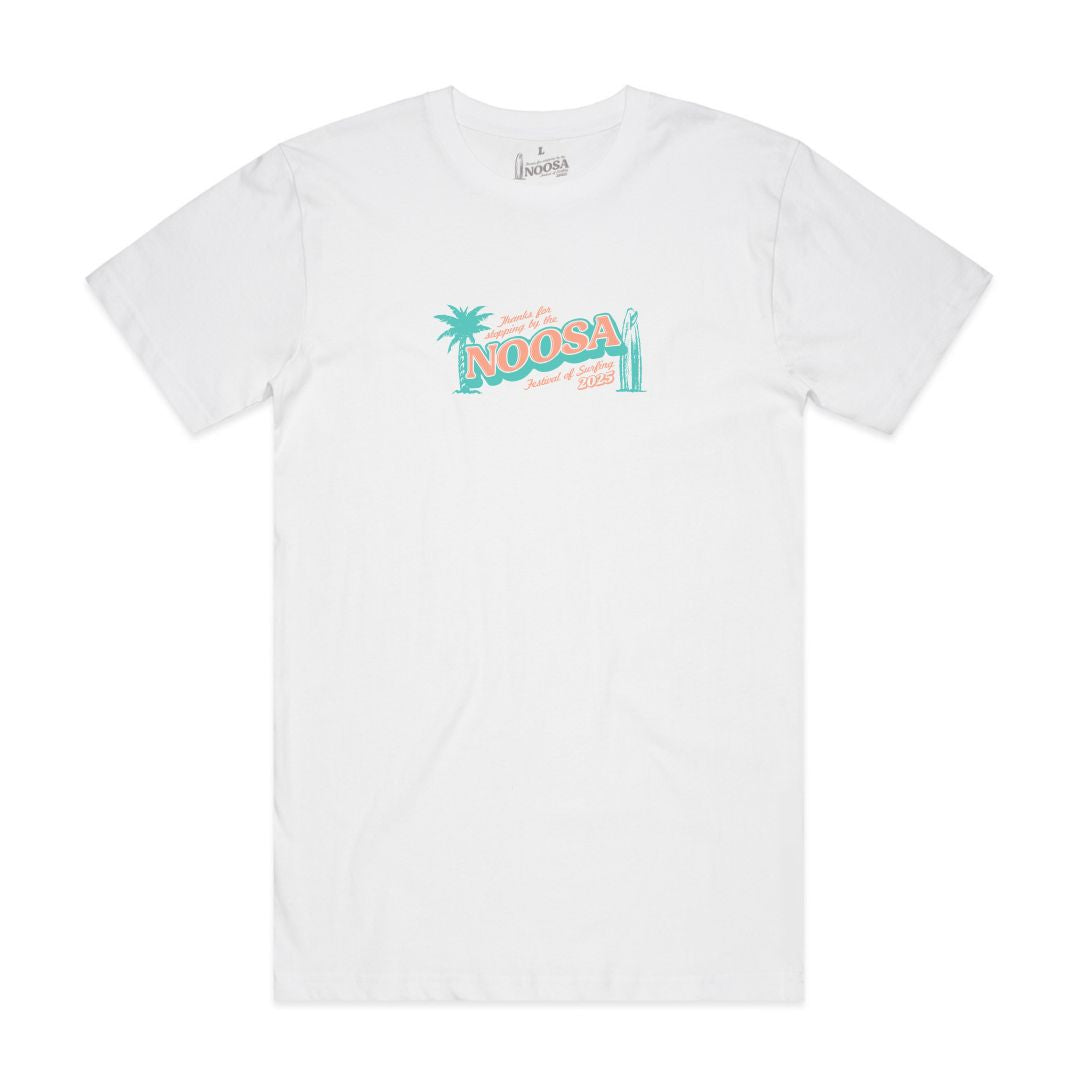 NOOSA TEE - WHITE/GREEN