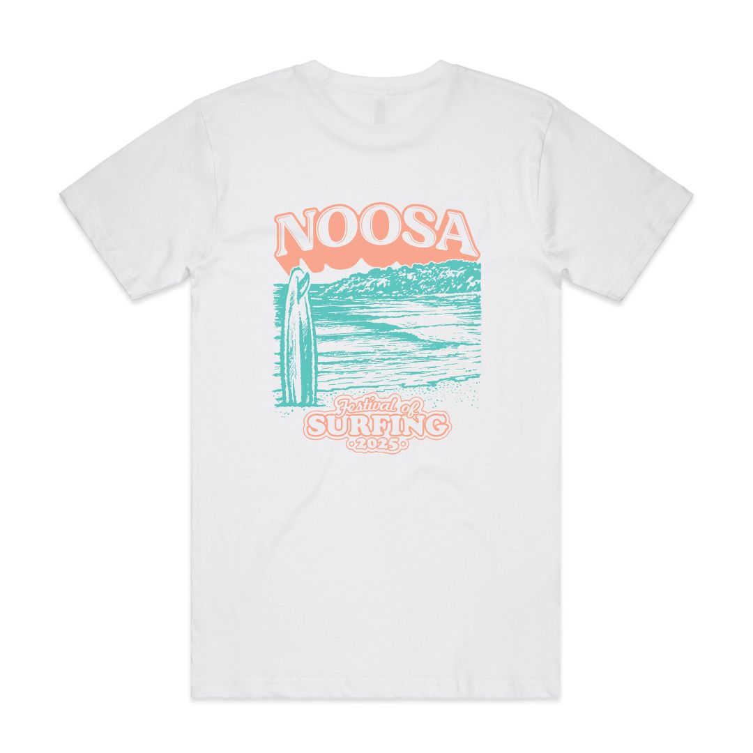 NOOSA TEE - WHITE/GREEN