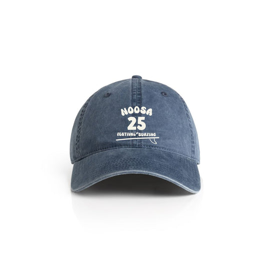 2025 EMBROIDERED CAP - FADED MIDNIGHT/CREAM